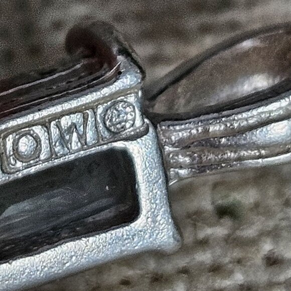 Orfevrerie Wiskemann Sterling Silver Blue Topaz Solitaire Necklace Pendant - Picture 5 of 5